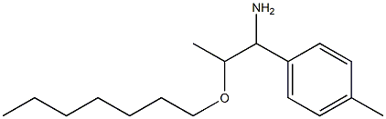 2-(heptyloxy)-1-(4-methylphenyl)propan-1-amine Struktur