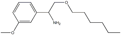 2-(hexyloxy)-1-(3-methoxyphenyl)ethan-1-amine Struktur