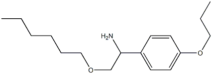 2-(hexyloxy)-1-(4-propoxyphenyl)ethan-1-amine Struktur