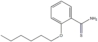 2-(hexyloxy)benzene-1-carbothioamide Struktur