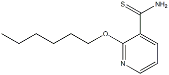 2-(hexyloxy)pyridine-3-carbothioamide Struktur