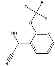 2-(methylamino)-2-[2-(trifluoromethoxy)phenyl]acetonitrile Struktur