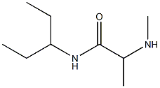 2-(methylamino)-N-(pentan-3-yl)propanamide Struktur