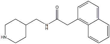 2-(naphthalen-1-yl)-N-(piperidin-4-ylmethyl)acetamide Struktur