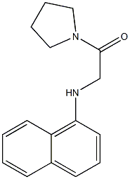 2-(naphthalen-1-ylamino)-1-(pyrrolidin-1-yl)ethan-1-one Struktur