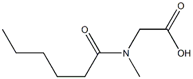 2-(N-methylhexanamido)acetic acid Struktur