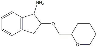 2-(oxan-2-ylmethoxy)-2,3-dihydro-1H-inden-1-amine Struktur