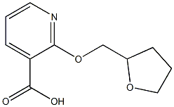 2-(oxolan-2-ylmethoxy)pyridine-3-carboxylic acid Struktur