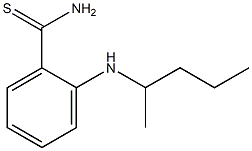 2-(pentan-2-ylamino)benzene-1-carbothioamide Struktur