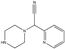 2-(piperazin-1-yl)-2-(pyridin-2-yl)acetonitrile Struktur