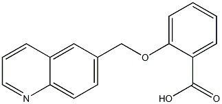 2-(quinolin-6-ylmethoxy)benzoic acid Struktur