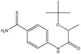 2-(tert-butoxy)-N-(4-carbamothioylphenyl)propanamide Struktur