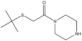 2-(tert-butylsulfanyl)-1-(piperazin-1-yl)ethan-1-one Struktur