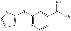 2-(thiophen-2-ylsulfanyl)pyridine-4-carboximidamide Struktur