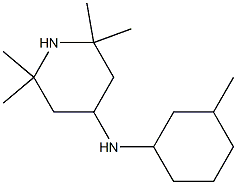 2,2,6,6-tetramethyl-N-(3-methylcyclohexyl)piperidin-4-amine Struktur