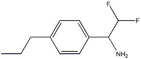 2,2-difluoro-1-(4-propylphenyl)ethan-1-amine Struktur