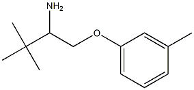 2,2-dimethyl-1-[(3-methylphenoxy)methyl]propylamine Struktur