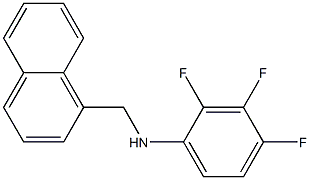 2,3,4-trifluoro-N-(naphthalen-1-ylmethyl)aniline Struktur