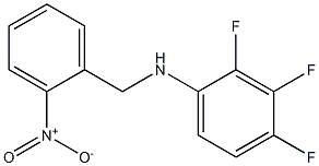 2,3,4-trifluoro-N-[(2-nitrophenyl)methyl]aniline Struktur