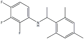 2,3,4-trifluoro-N-[1-(2,4,6-trimethylphenyl)ethyl]aniline Struktur