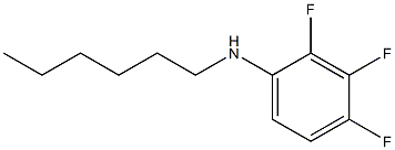 2,3,4-trifluoro-N-hexylaniline Struktur