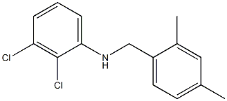 2,3-dichloro-N-[(2,4-dimethylphenyl)methyl]aniline Struktur