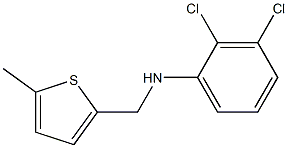 2,3-dichloro-N-[(5-methylthiophen-2-yl)methyl]aniline Struktur