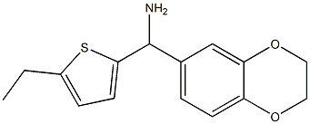 2,3-dihydro-1,4-benzodioxin-6-yl(5-ethylthiophen-2-yl)methanamine Struktur