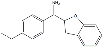 2,3-dihydro-1-benzofuran-2-yl(4-ethylphenyl)methanamine Struktur