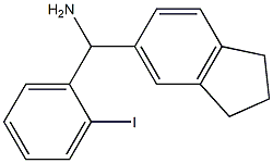 2,3-dihydro-1H-inden-5-yl(2-iodophenyl)methanamine Struktur