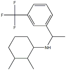 2,3-dimethyl-N-{1-[3-(trifluoromethyl)phenyl]ethyl}cyclohexan-1-amine Struktur