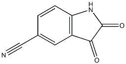 2,3-dioxoindoline-5-carbonitrile Struktur