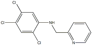 2,4,5-trichloro-N-(pyridin-2-ylmethyl)aniline Struktur