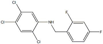 2,4,5-trichloro-N-[(2,4-difluorophenyl)methyl]aniline Struktur