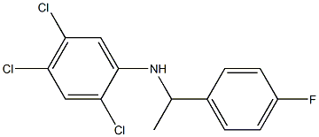 2,4,5-trichloro-N-[1-(4-fluorophenyl)ethyl]aniline Struktur