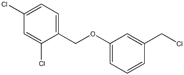 2,4-dichloro-1-[3-(chloromethyl)phenoxymethyl]benzene Struktur