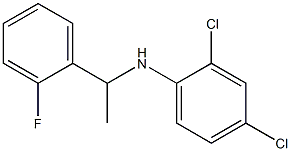 2,4-dichloro-N-[1-(2-fluorophenyl)ethyl]aniline Struktur