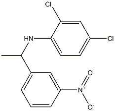 2,4-dichloro-N-[1-(3-nitrophenyl)ethyl]aniline Struktur