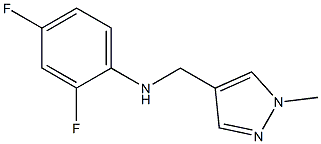 2,4-difluoro-N-[(1-methyl-1H-pyrazol-4-yl)methyl]aniline Struktur