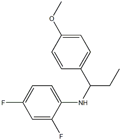 2,4-difluoro-N-[1-(4-methoxyphenyl)propyl]aniline Struktur