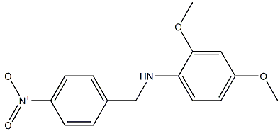 2,4-dimethoxy-N-[(4-nitrophenyl)methyl]aniline Struktur