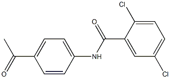 2,5-dichloro-N-(4-acetylphenyl)benzamide Struktur