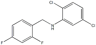 2,5-dichloro-N-[(2,4-difluorophenyl)methyl]aniline Struktur