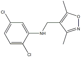 2,5-dichloro-N-[(3,5-dimethyl-1,2-oxazol-4-yl)methyl]aniline Struktur