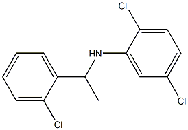 2,5-dichloro-N-[1-(2-chlorophenyl)ethyl]aniline Struktur