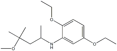 2,5-diethoxy-N-(4-methoxy-4-methylpentan-2-yl)aniline Struktur