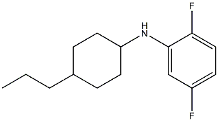 2,5-difluoro-N-(4-propylcyclohexyl)aniline Struktur