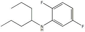 2,5-difluoro-N-(heptan-4-yl)aniline Struktur