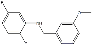 2,5-difluoro-N-[(3-methoxyphenyl)methyl]aniline Struktur