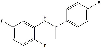 2,5-difluoro-N-[1-(4-fluorophenyl)ethyl]aniline Struktur